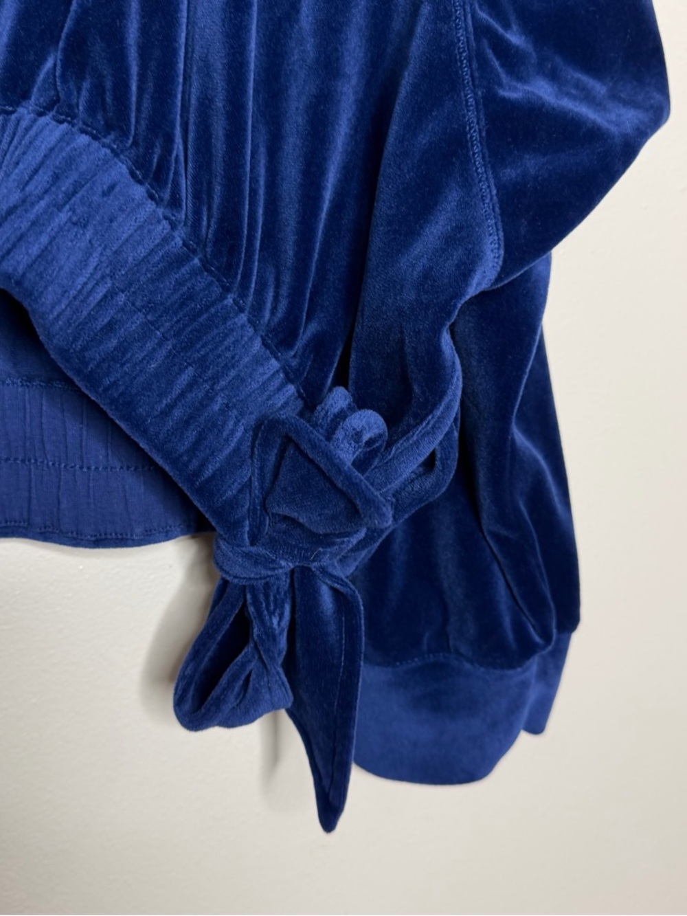 Anthropologie Daily Practice‎ Velvet Blue Pulllover Sweatshirt - Picture 6 of 11